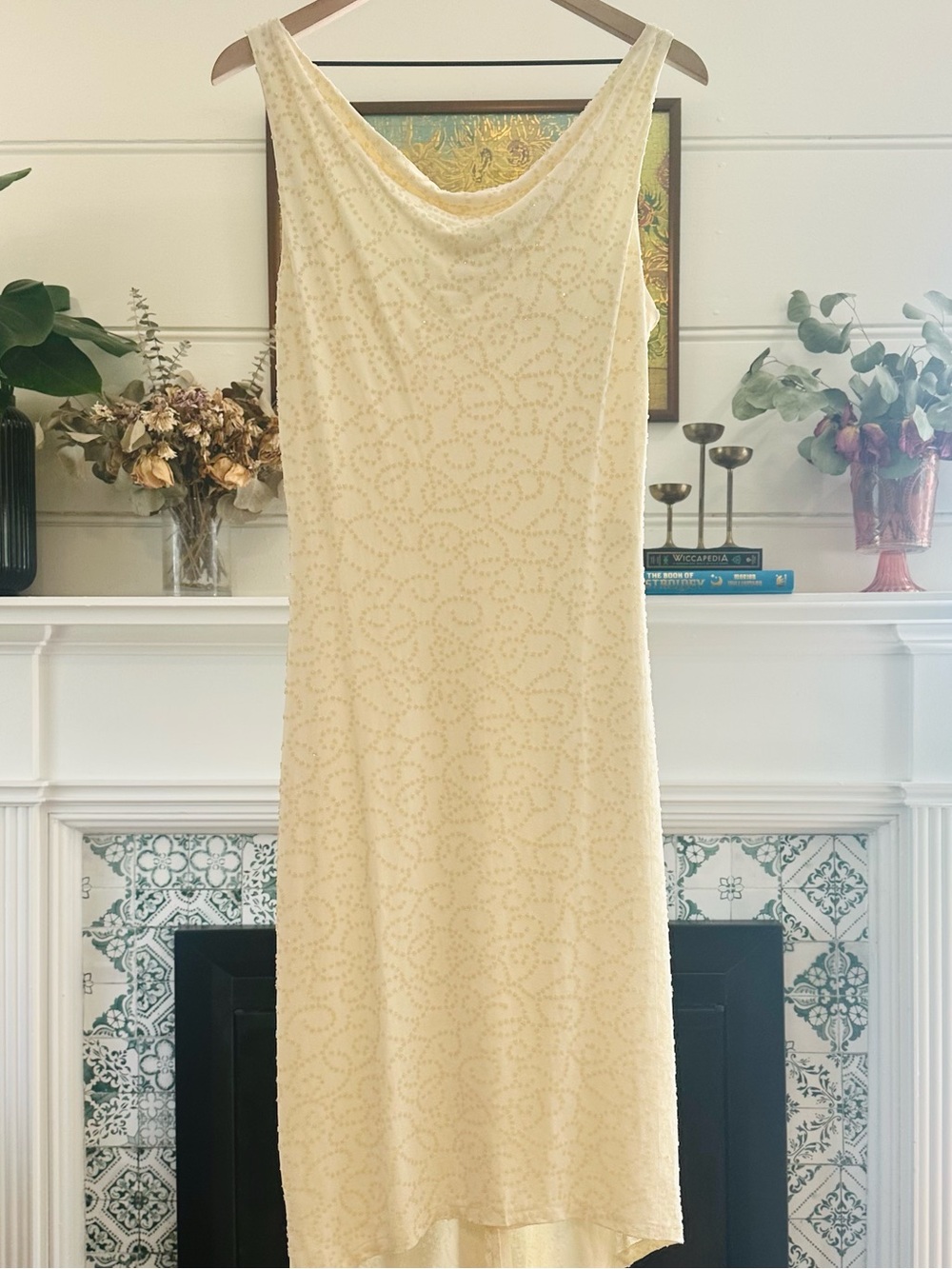 ✨Rare Vintage Early 90’s Cache Fully Beaded Dress